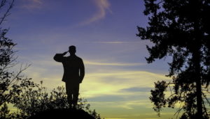 soldier saluting